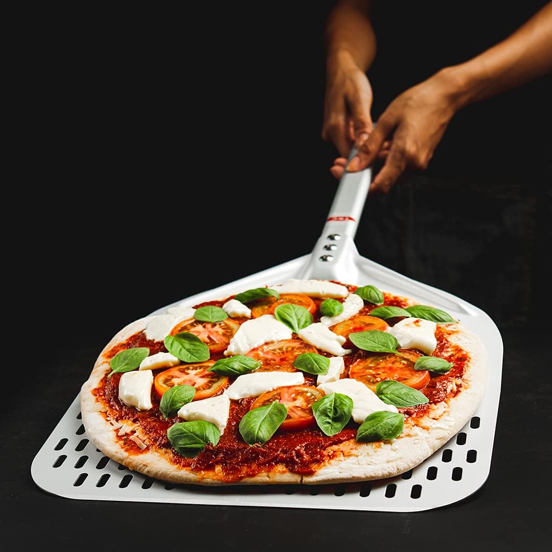 12" Perforated Pizza Peel | Aluminum