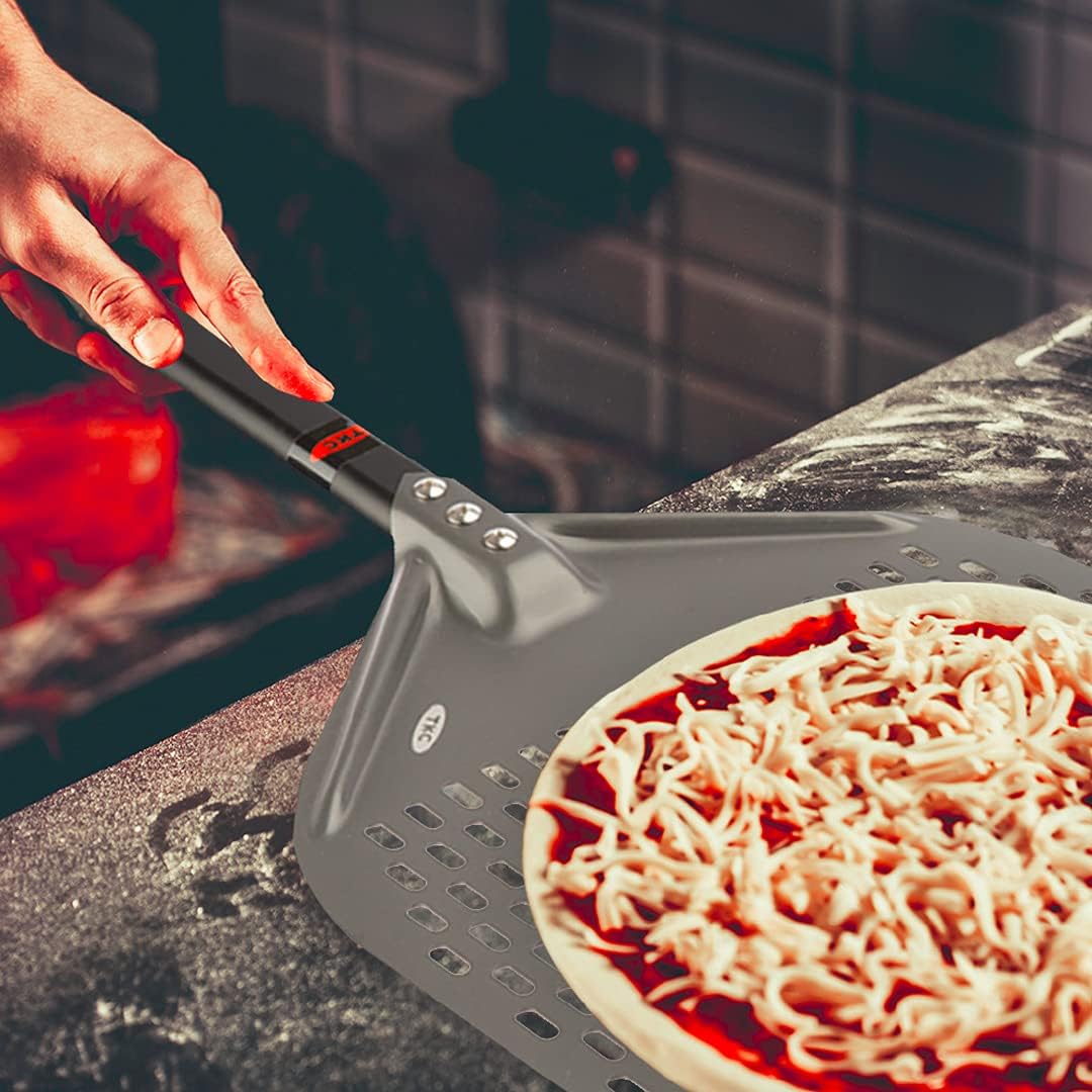 12" Perforated Pizza Peel | Black