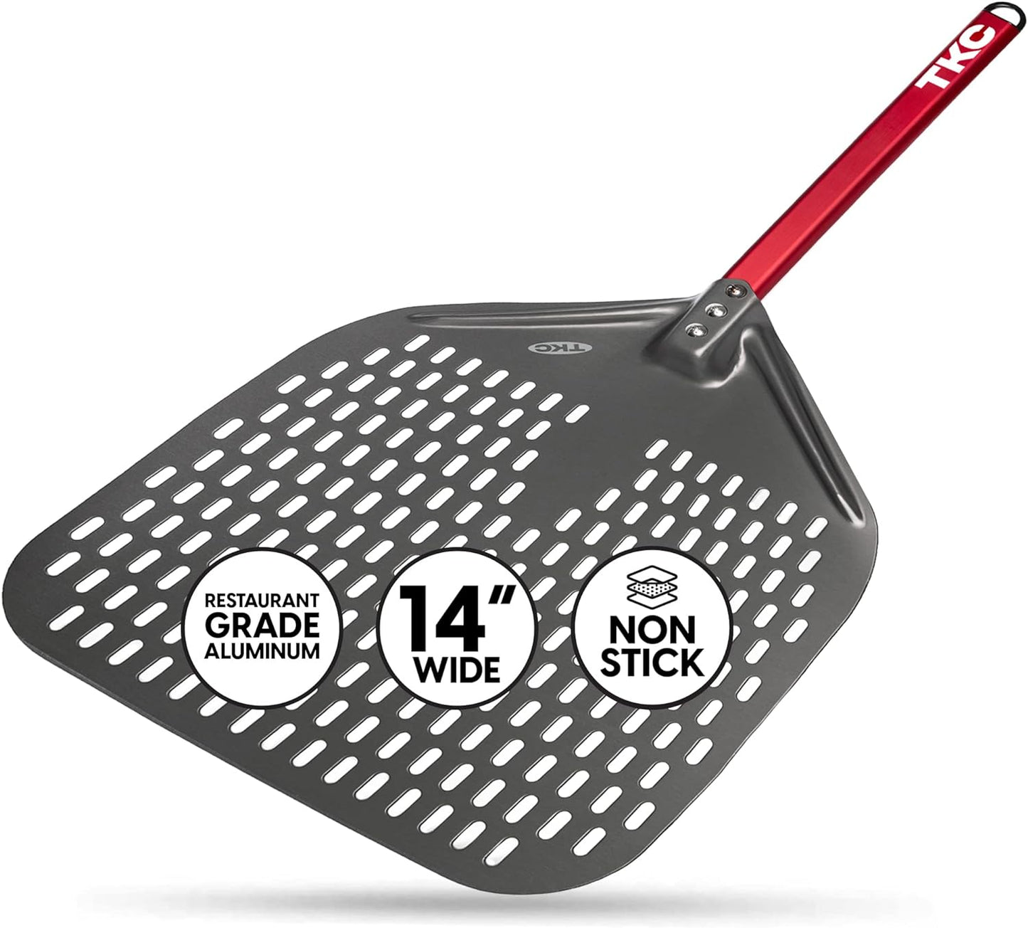 14" and 8" Perforated Pizza Peel | Bundle