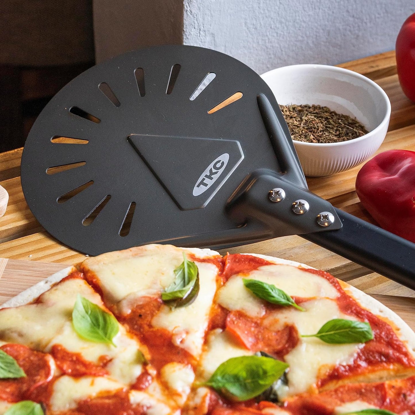 12" and 8" Perforated Pizza Peel | Bundle