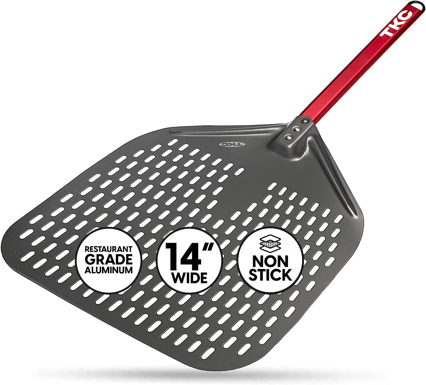 14" Perforated Pizza Peel | Black